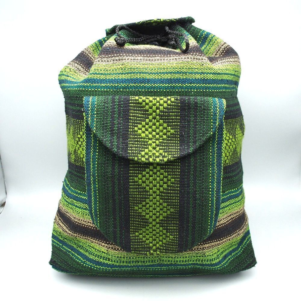 Vintage Molina Backpack Bohemian Mexican Blanket Bag